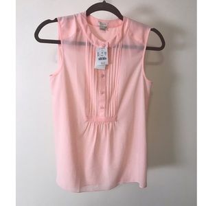 JCREW TANK BLOUSE LIGHT LINK SIZE 0